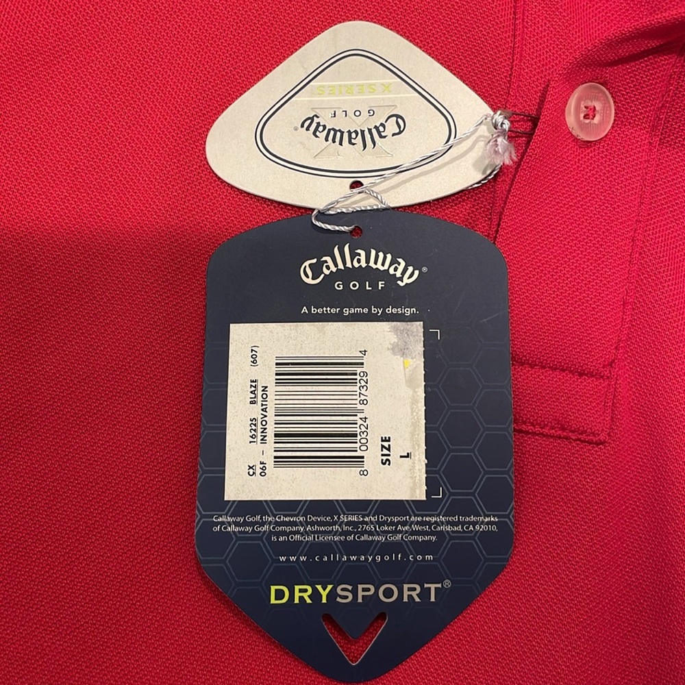 Calloway Men's Red Polo Shirt - Picture 8 of 8
